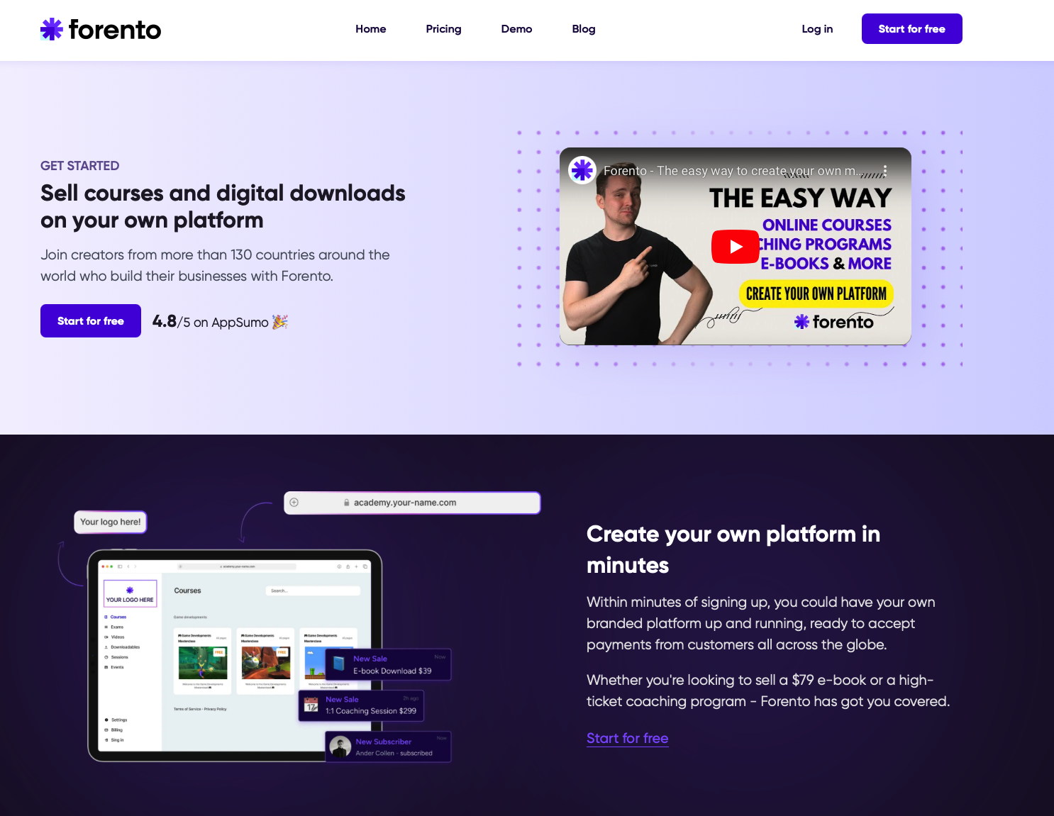 Forento Course Builder